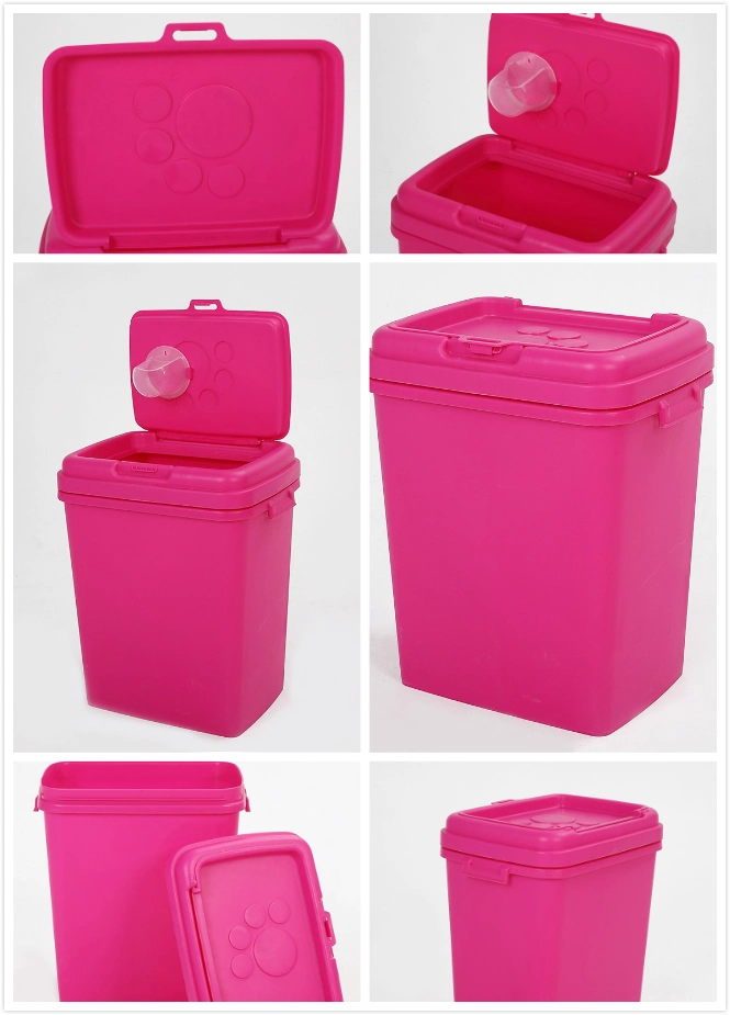 Custom Food Grade Pet Barrel Food Storage Plastic Dog Food Container