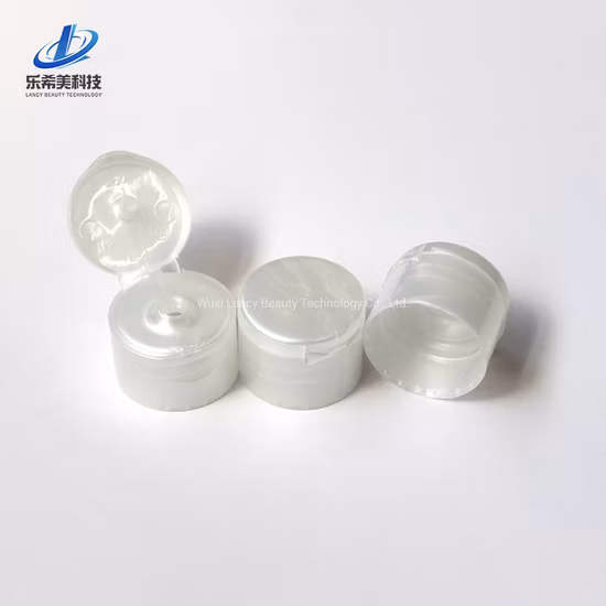 20/410 28/410 24/410 plastique pour les stocks de bouteilles de désinfectant pour les mains presse noir blanc capuchon supérieur à disque rabattable