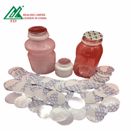 Revêtement de joint de bouchon de bouteille de nourriture d'induction de carton soutenu par papier d'aluminium pour le revêtement de joint sensible à la pression de pot